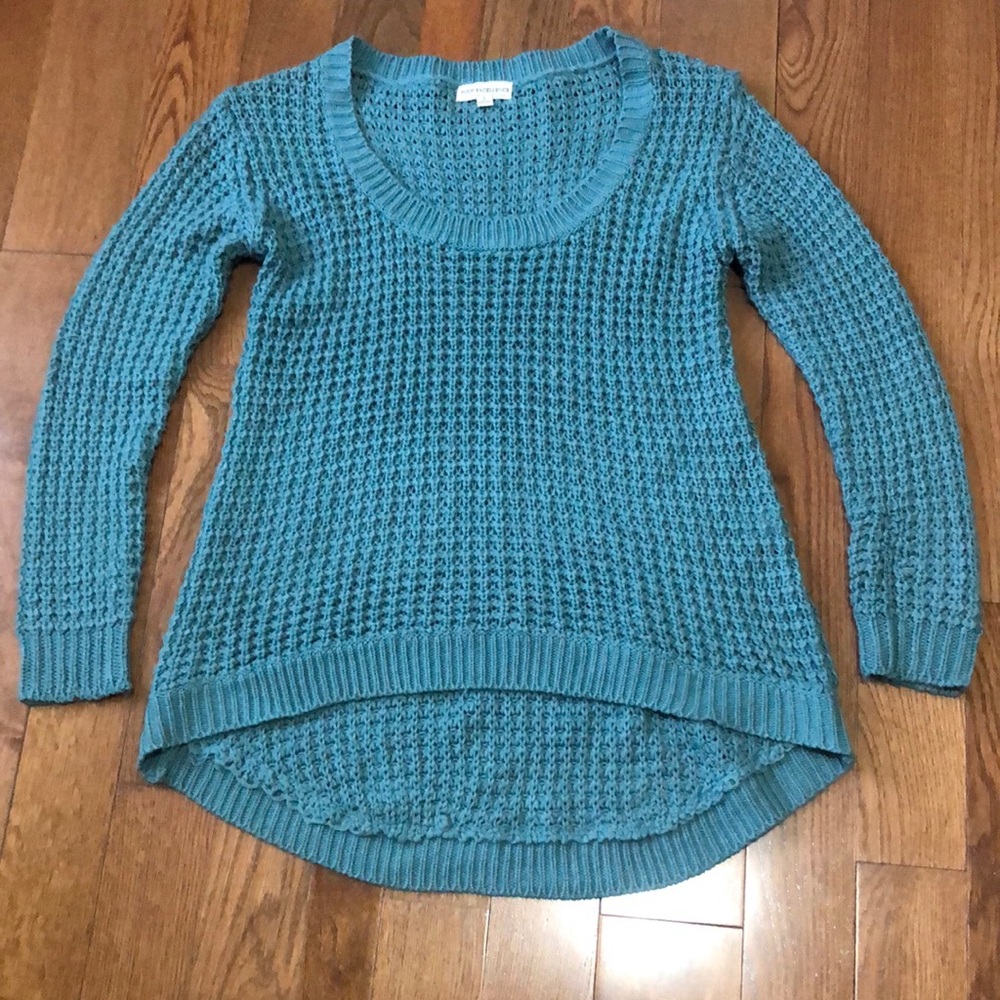 POOF EXCELLENCE ❤️Turquoises Knit Sweater Like New